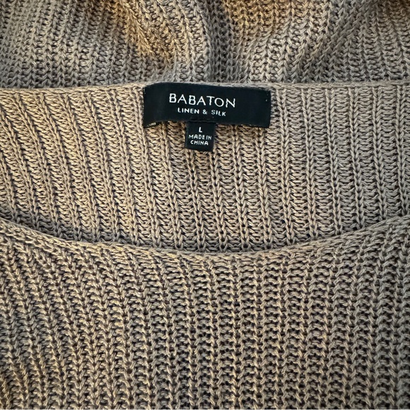 Babaton Linen/Silk Blend Sweater, size Large - Picture 10 of 12